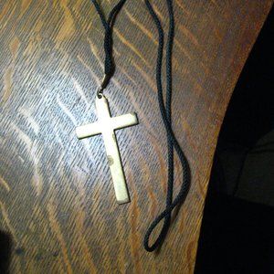 ⛪️ Holy Cross Large Gold Crucifix Vintage Necklace